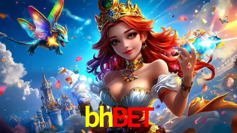 A princesa de um reino de fantasia mágico, com seu pequeno dragão, apresentando um mundo de prêmios encantados nos jogos de caça-níqueis do cassino bhbet.